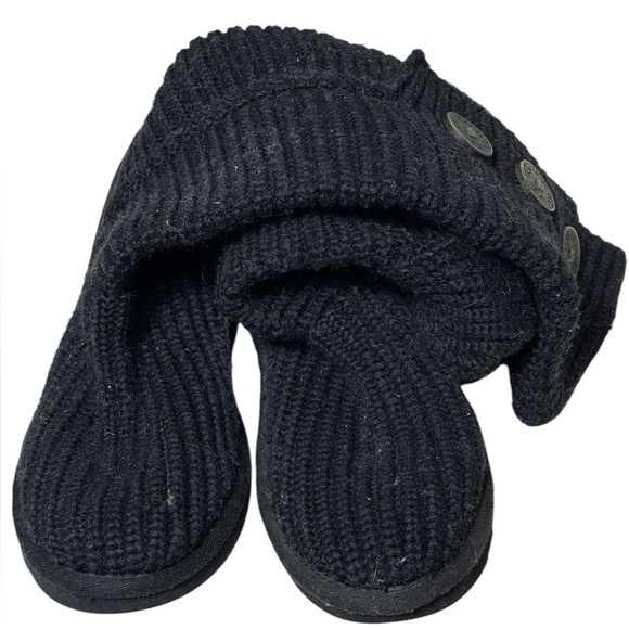 Ugg Classic Cardy Knit Boots Black Size 7 - Picture 8 of 8